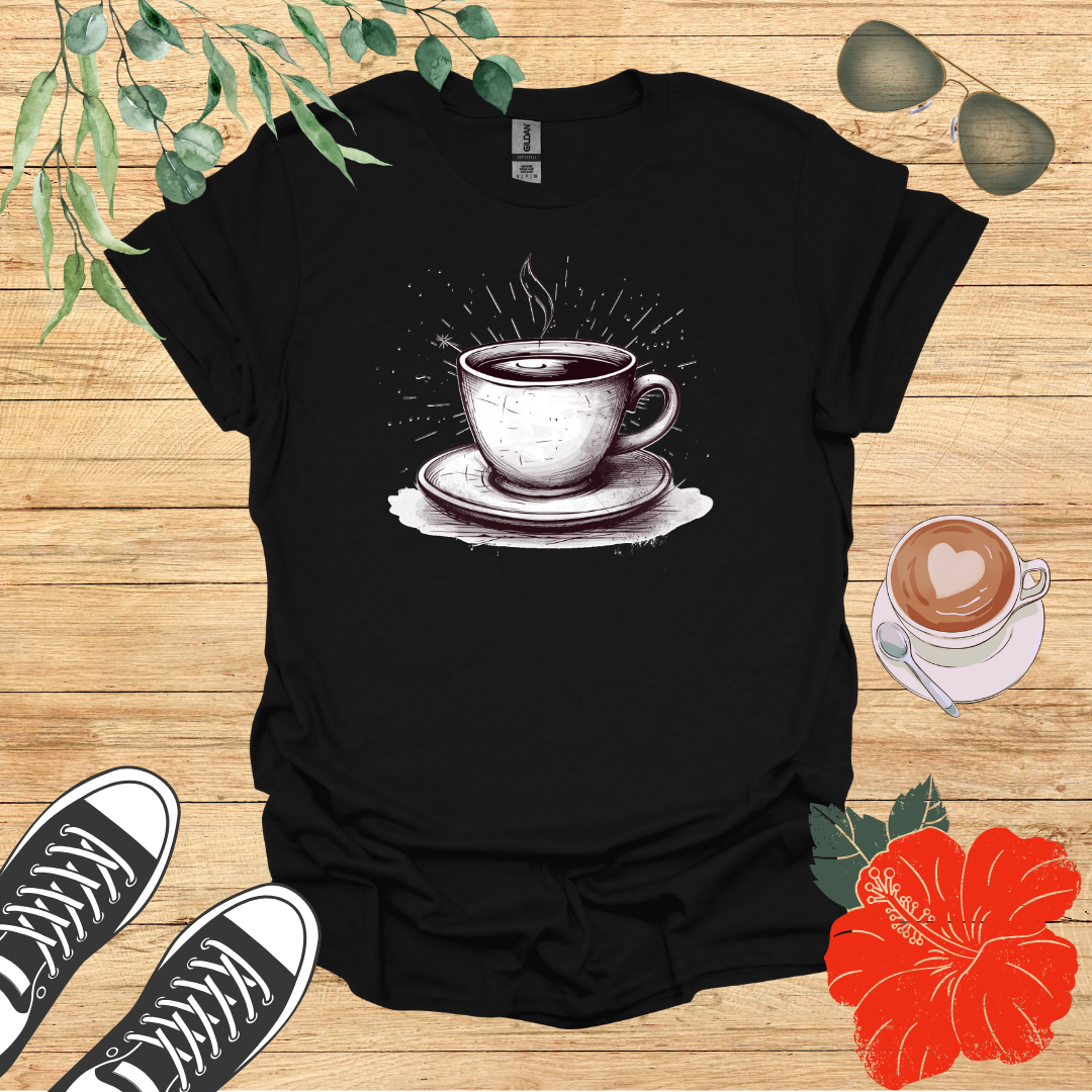 Distressed Coffee Cup T-Shirt