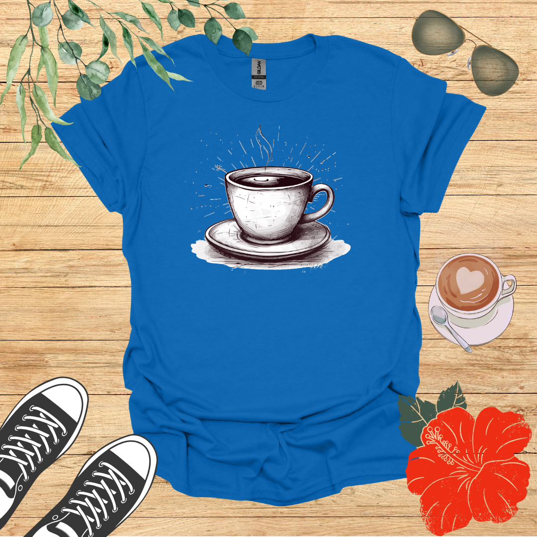 Distressed Coffee Cup T-Shirt