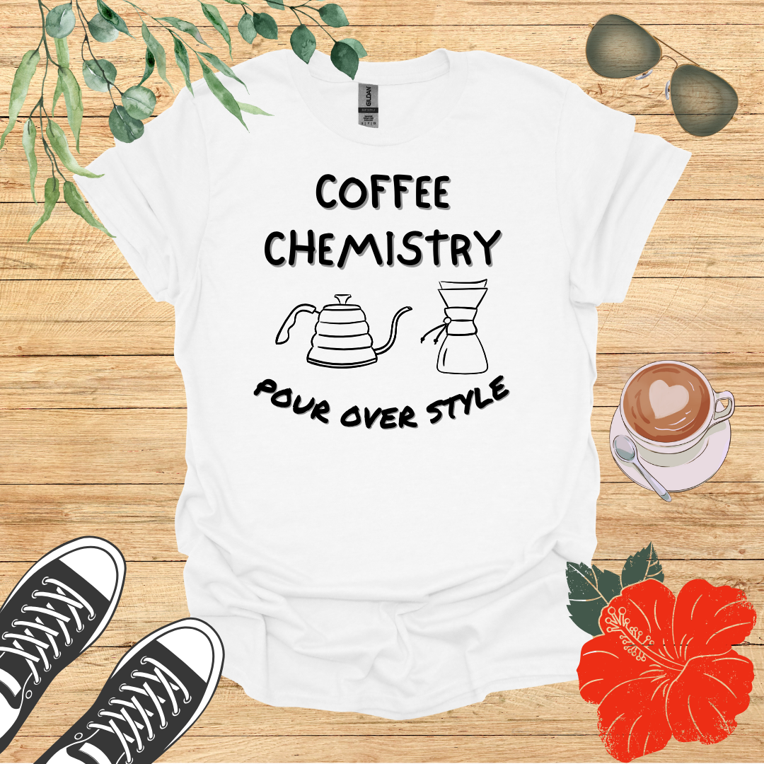 Coffee Chemistry Pour Over Style T-Shirt